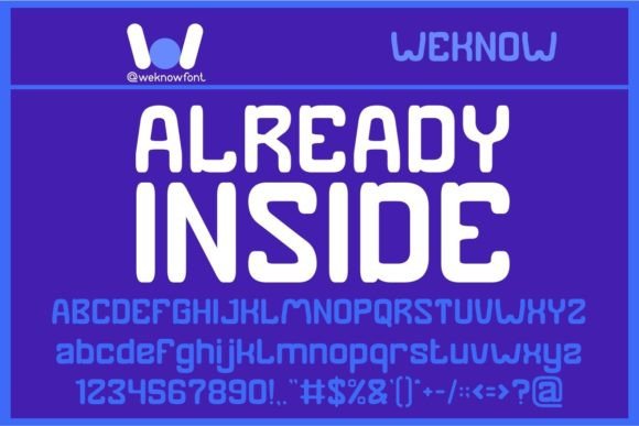 Already Inside: A Bold Display Font for Modern Branding