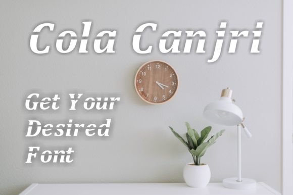 Cola Canjri: A Display Font for Bold Designs