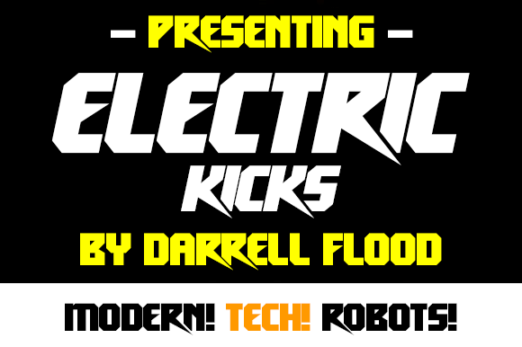 Electric Kicks: A Spiky Sci-Fi Display Font