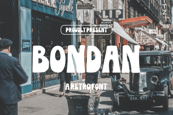 Elevate Your Retro Designs with the Bold Character of Bondan