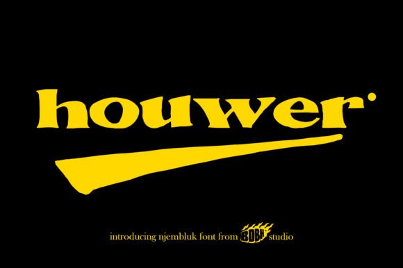 Houwer: The Bold Display Font for Modern Branding