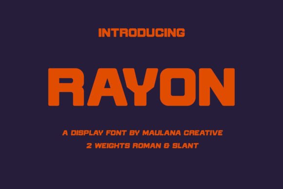 Rayon: The Tech-Square Sans Display Font Redefining Modern Design