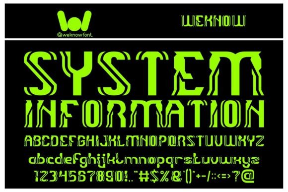 System Information: The Techno-Sci-Fi Typeface for Modern Digital Identity