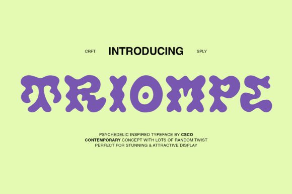 Triompe: Mastering Visual Impact with a Bold Display Typeface
