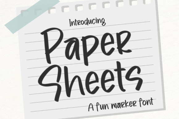 Why Paper Sheets Is the Stylish Display Font Your Next Project Needs